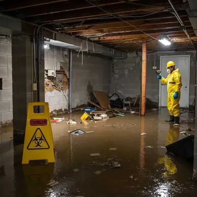 Flooded Basement Electrical Hazard in Green Springs, OH Property